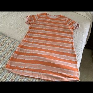 Candace Cameron Bure Tie Dyed Shirt dress (XL)